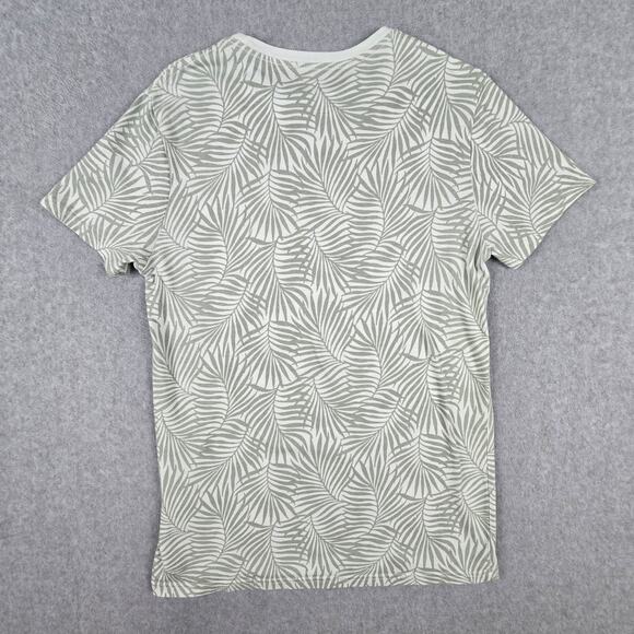 Goodfellow & Co. T-Shirt Mens Size Small Green Palm Leaf Print Short Sleeve - Picture 7 of 16